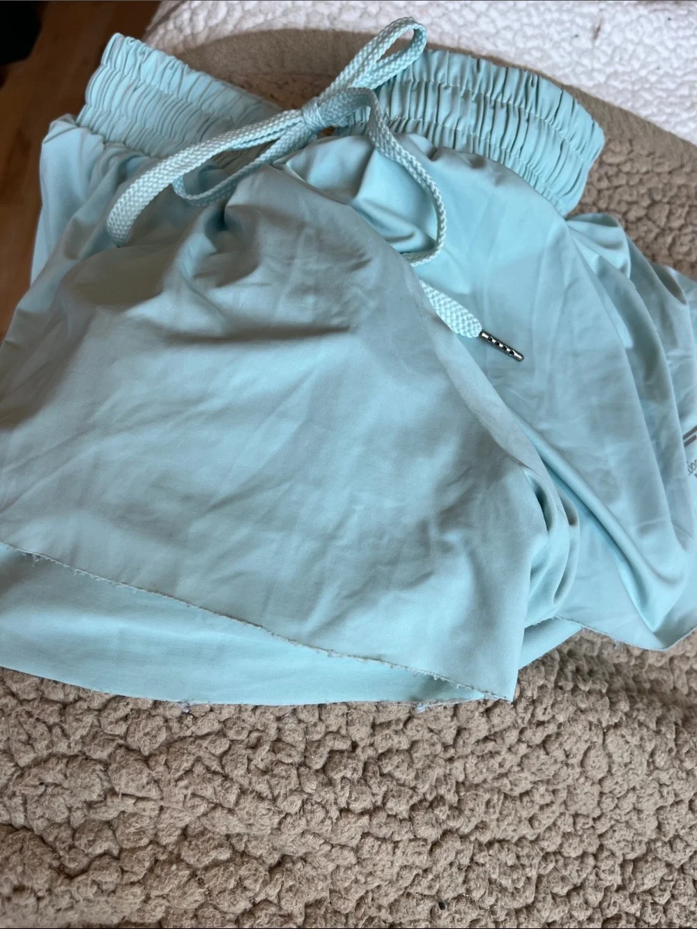 Flowy Athletic Shorts Light Green